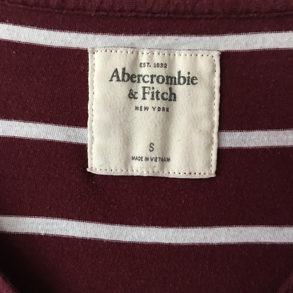 Maroon Abercrombie long sleeve shirt size small - Picture 5 of 8